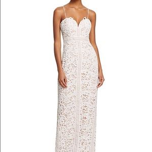 Bariano sweetheart Lace Gown